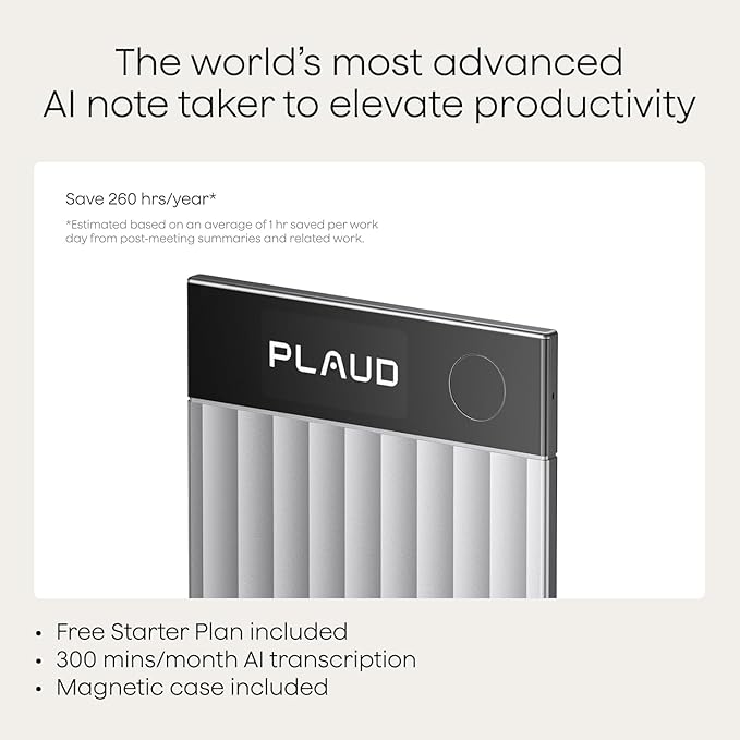 PLAUD Note Pro and included starter plan