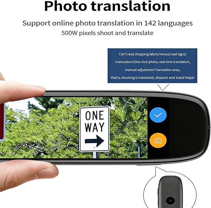 Photo translation function shown on the pen