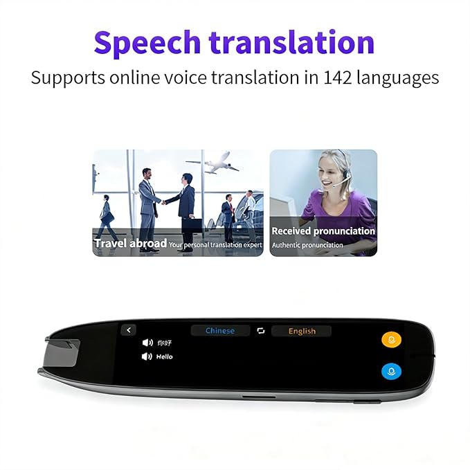 Speech translation function shown on the pen